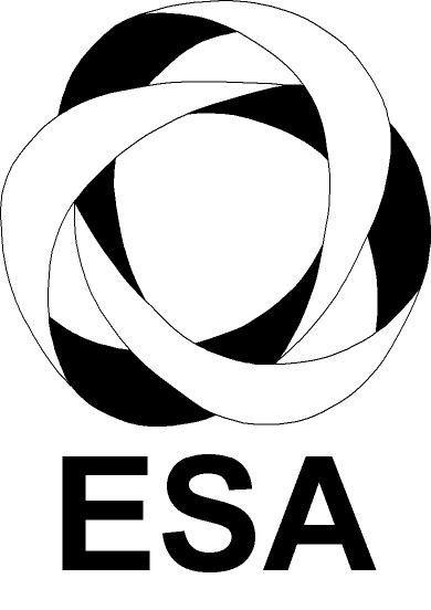 ESA logo bw with label